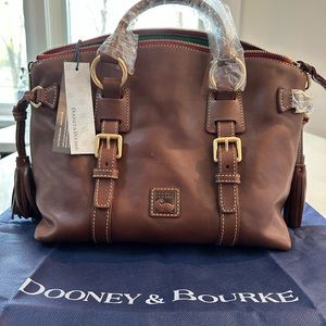NWT! Dooney & Bourke Florentine Bristol Satchel Brown